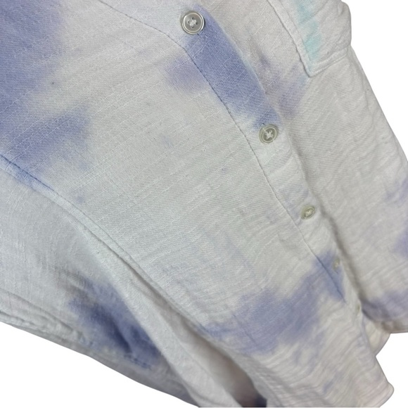 Billabong Tie Dye Button Down Cotton Shirt Size L - Picture 5 of 11